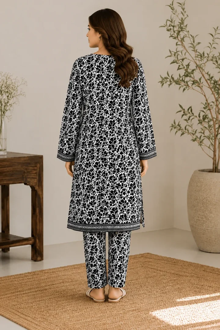 PRINTED POLO COTTON 2 PIECE SUIT - Image 2